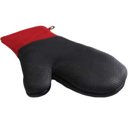 GRILLPRO Grill Mitts, 16 in, Neoprene, BlackRed 90963